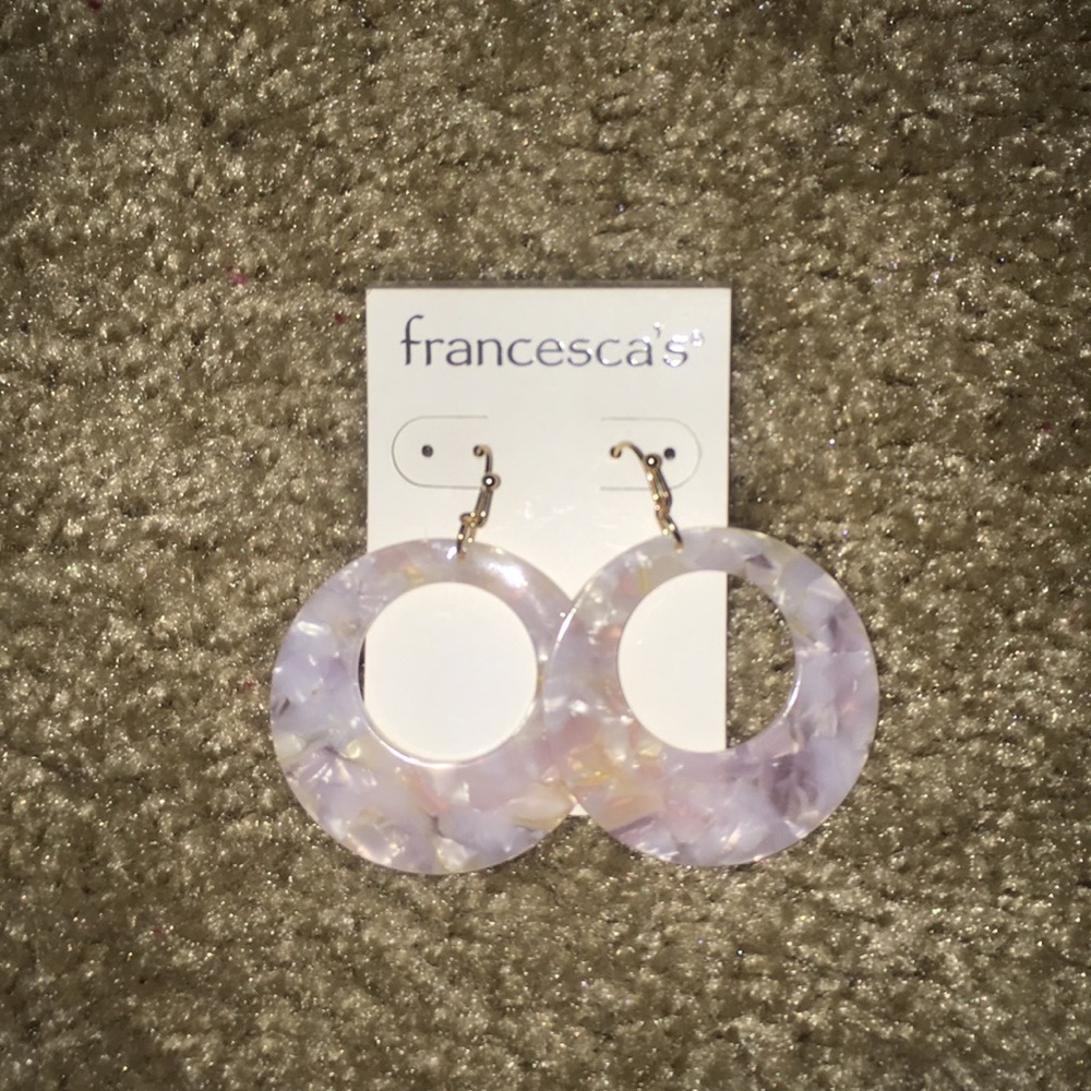 Blush Marble Earrings